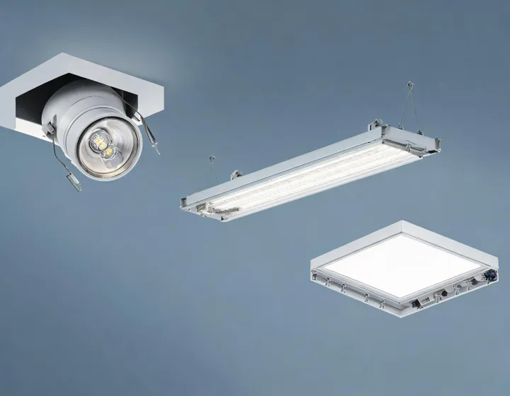 Commercial downlight and linear luminaire product families
